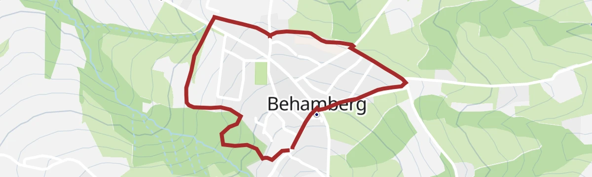 Route map: Behamberg Ortsrunde mit Waldlehrpfad